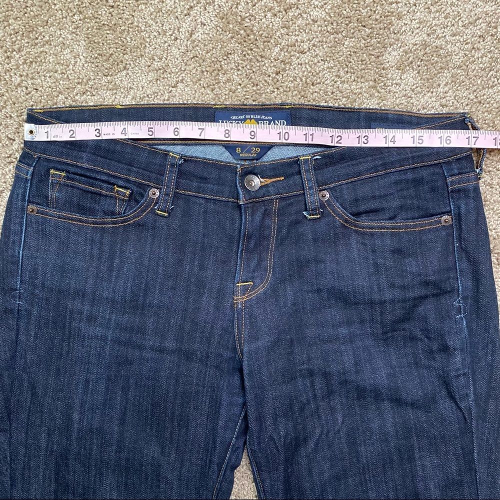 Lucky Brand Charlie Skinny Jeans Dark Denim 8 / 29 Regular - Picture 3 of 7